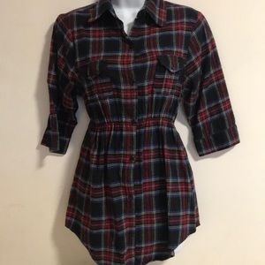 Plaid flannel shirt